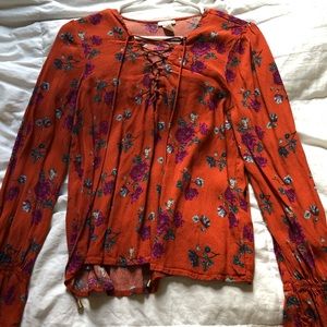 NEED GONE! F21 Blouse 🧡
